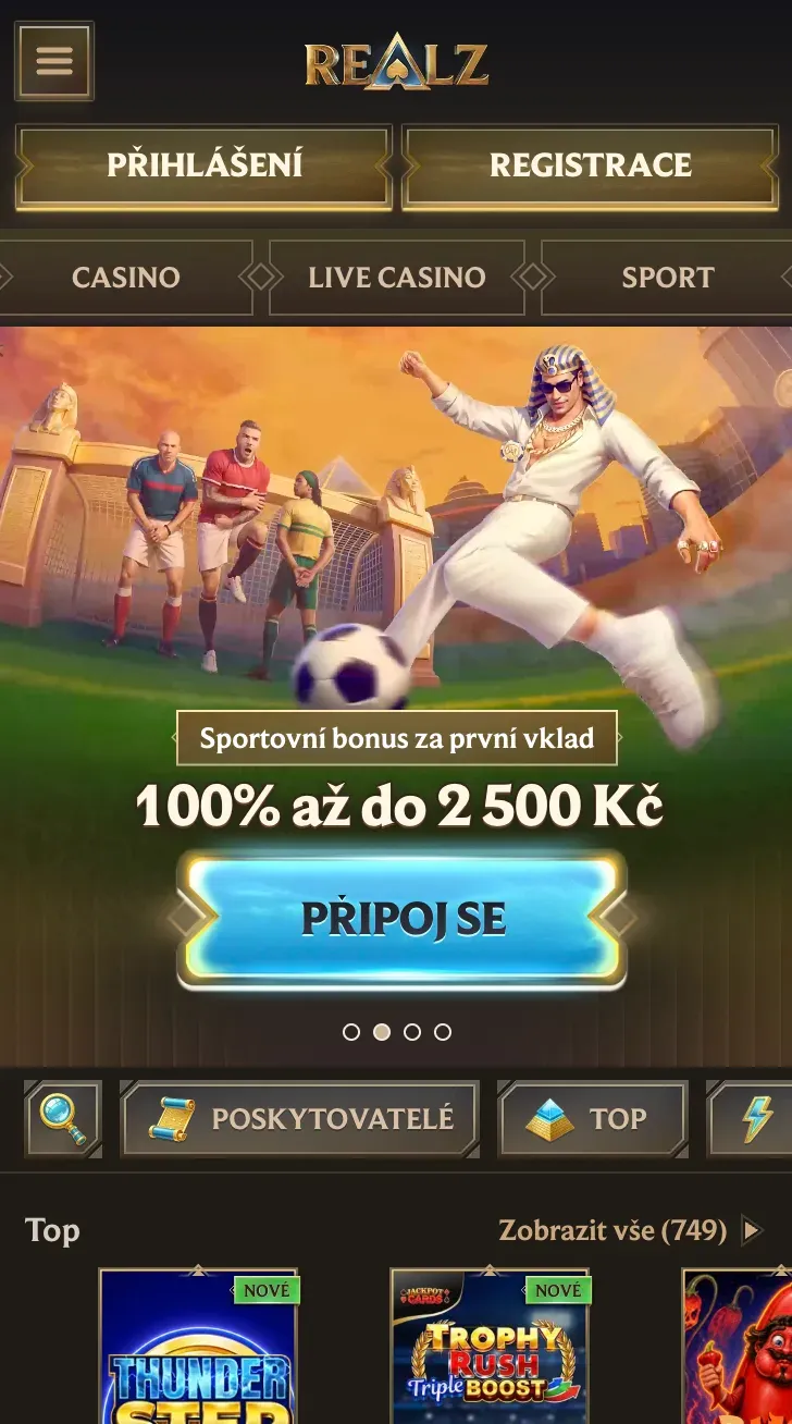 Hrajte na mobilním telefonu na Realz